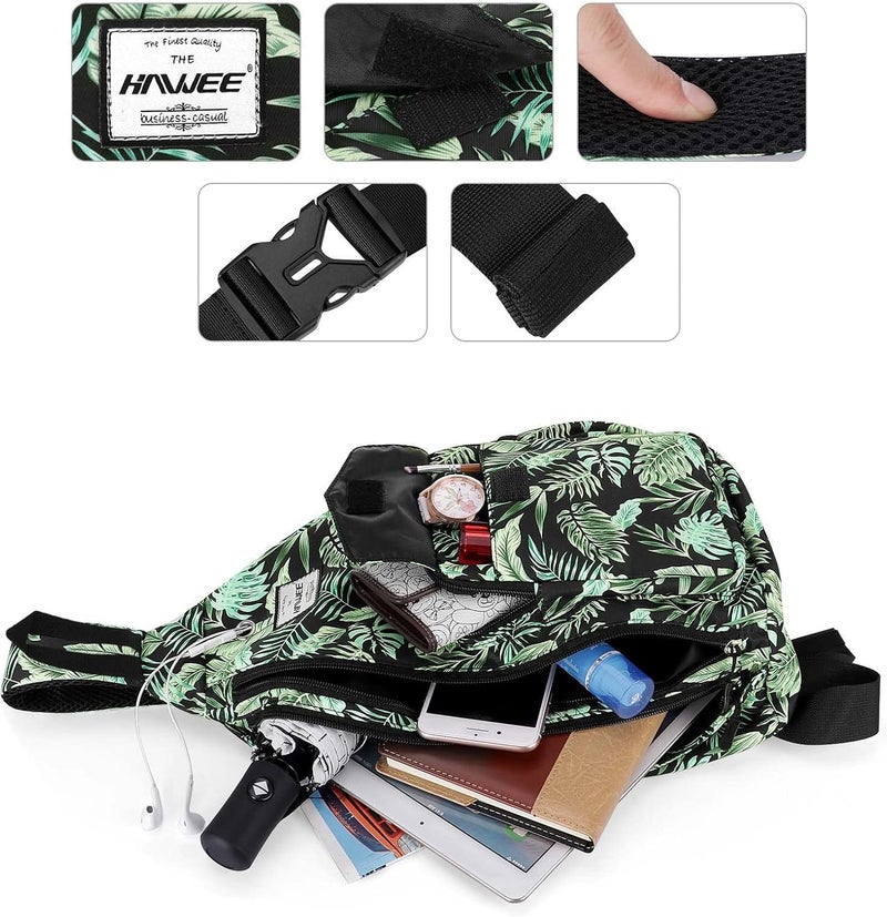 HAWEE Backpack Sling for Women Anti-Water Crossbody Bag Inclined Adjustable Pack | Casual, Adjustable Strap, Water Repellent, for Travel/Sport - Image 4
